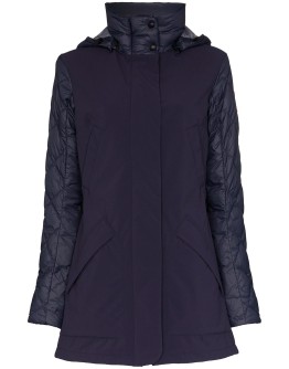 Berkely padded contrast hood coat