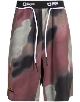 camouflage print shorts