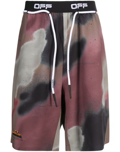 camouflage print shorts