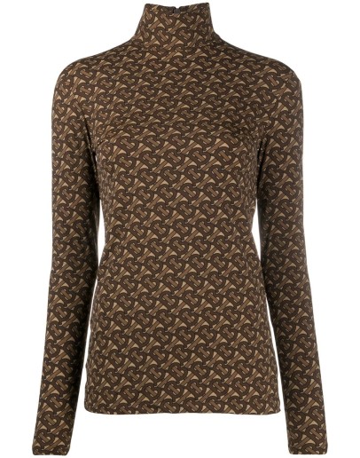 TB monogram turtleneck top