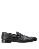 woven slip-on loafers