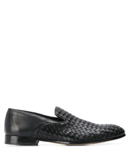 woven slip-on loafers