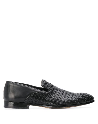 woven slip-on loafers