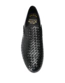 woven slip-on loafers