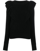 Blakely ruffled shoulders jumper