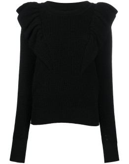 Blakely ruffled shoulders jumper