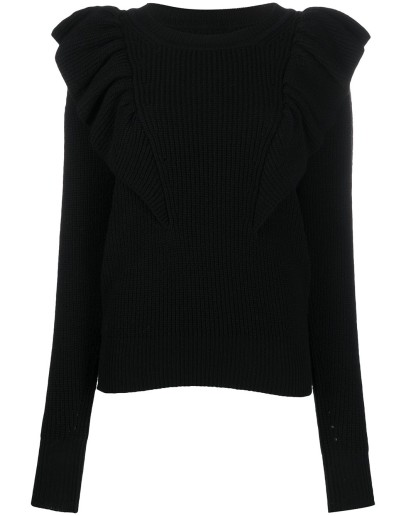 Blakely ruffled shoulders jumper