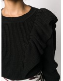 Blakely ruffled shoulders jumper