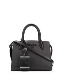 mini Saffiano leather tote bag