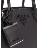 mini Saffiano leather tote bag