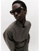 cat-eye frame tortoiseshell-effect sunglasses