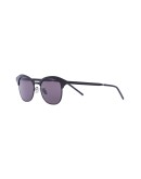 matte round-frame sunglasses