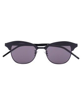 matte round-frame sunglasses