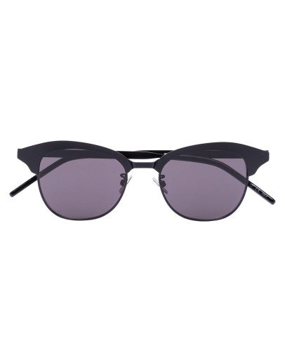 matte round-frame sunglasses