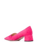 logo plaque mid-heel loafers