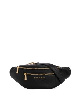 logo plaque belt bag