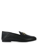 logo-plaque low-heel loafers 