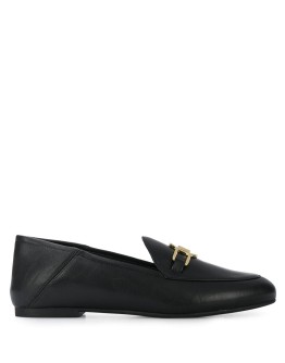 logo-plaque low-heel loafers 