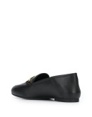 logo-plaque low-heel loafers 
