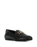 logo-plaque low-heel loafers 