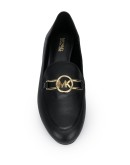 logo-plaque low-heel loafers 