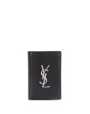 logo plaque bi-fold wallet