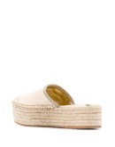 metallic slip-on espadrilles
