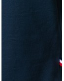 racer stripe collar cotton polo shirt