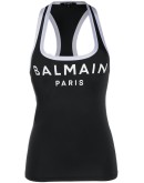 logo printed tankini top