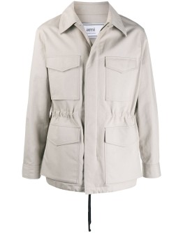 patch pockets bonded parka