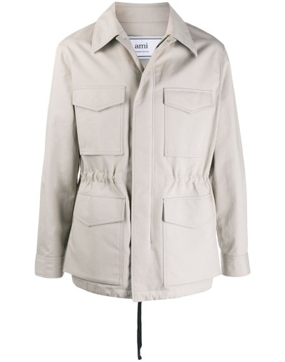 patch pockets bonded parka