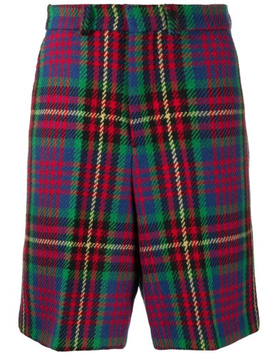 plaid Bermuda shorts