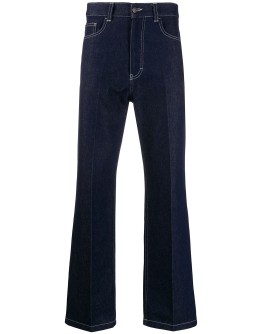 straight five-pocket jeans