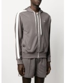 Ami embroidery zipped hoodie