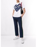 heart print crew neck T-shirt