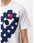 heart print crew neck T-shirt
