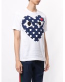 heart print crew neck T-shirt
