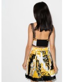 Baroque print bustier top
