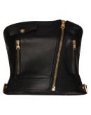 biker-style corset top