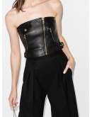 biker-style corset top