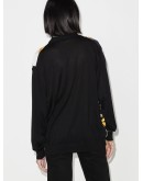 Baroque-print buttoned cardigan