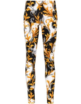 baroque-print leggings