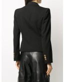 cropped double-breasted blazer