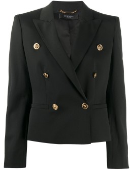 cropped double-breasted blazer