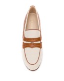 croc-embossed panel loafers