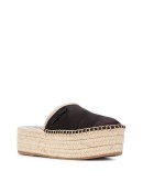 platform open heel espadrilles