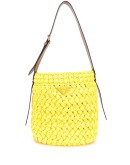 woven logo patch shoulder bag