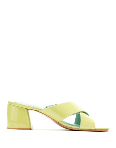 Tahima patent leather mules