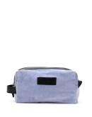 Plush logo tag wash bag
