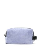 Plush logo tag wash bag